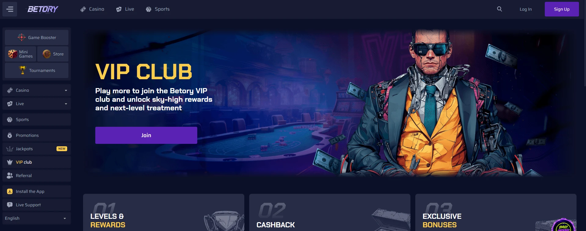 Betory Casino Vip